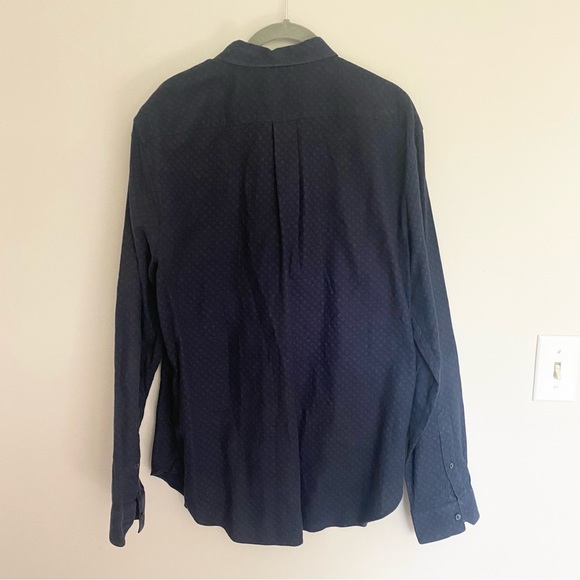 Vince Dark Blue Cotton Button Up - Picture 6 of 6